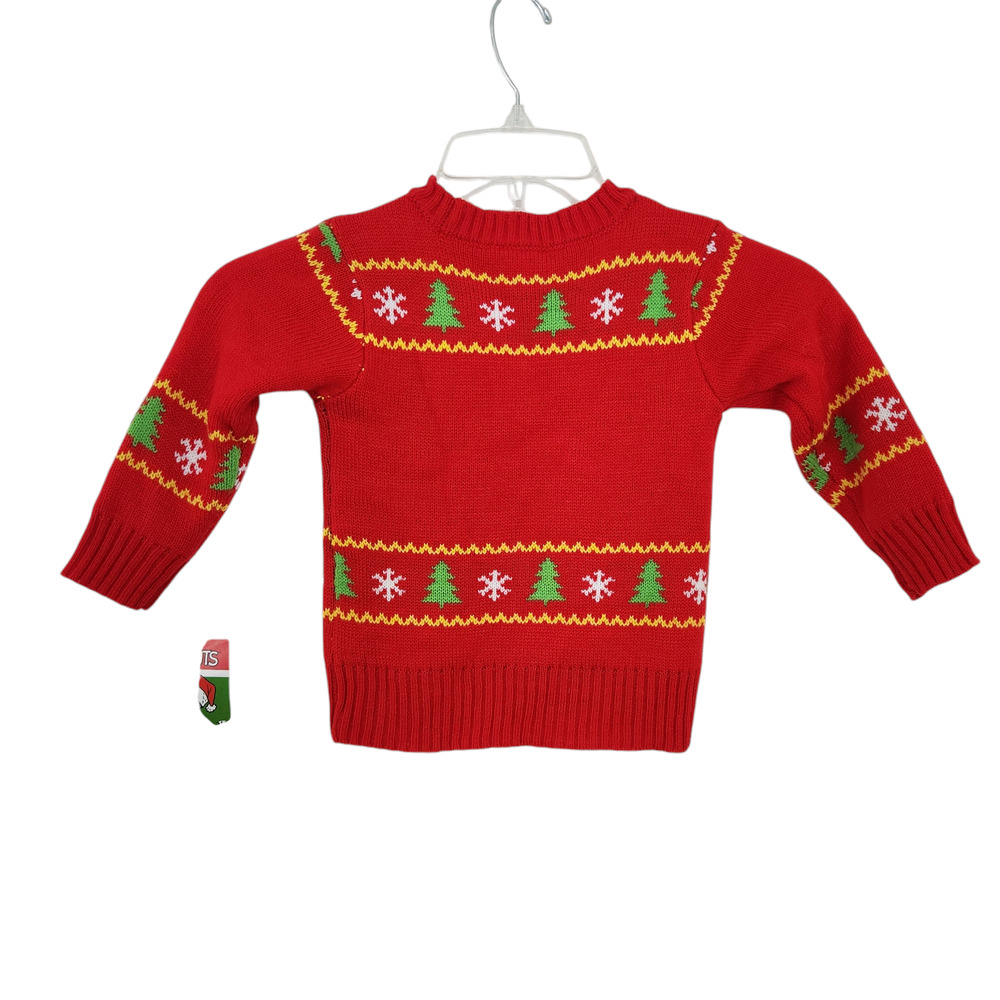 New Peanuts Snoopy Christmas Sweater 2T Toddler Unisex Boy Girl Ugly Christmas - Picture 2 of 4